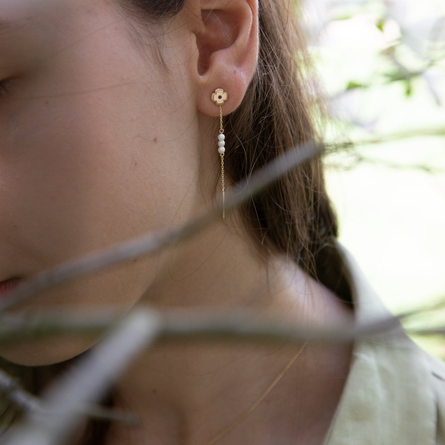 Flower Drop Earrings