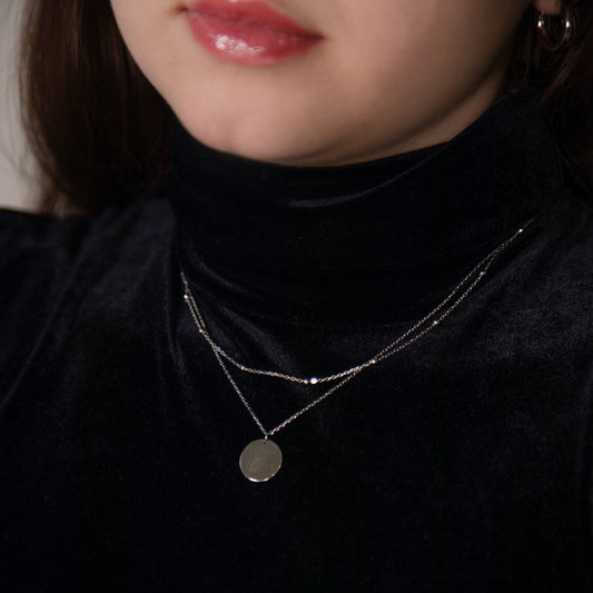 Multi Strand Silver Necklace