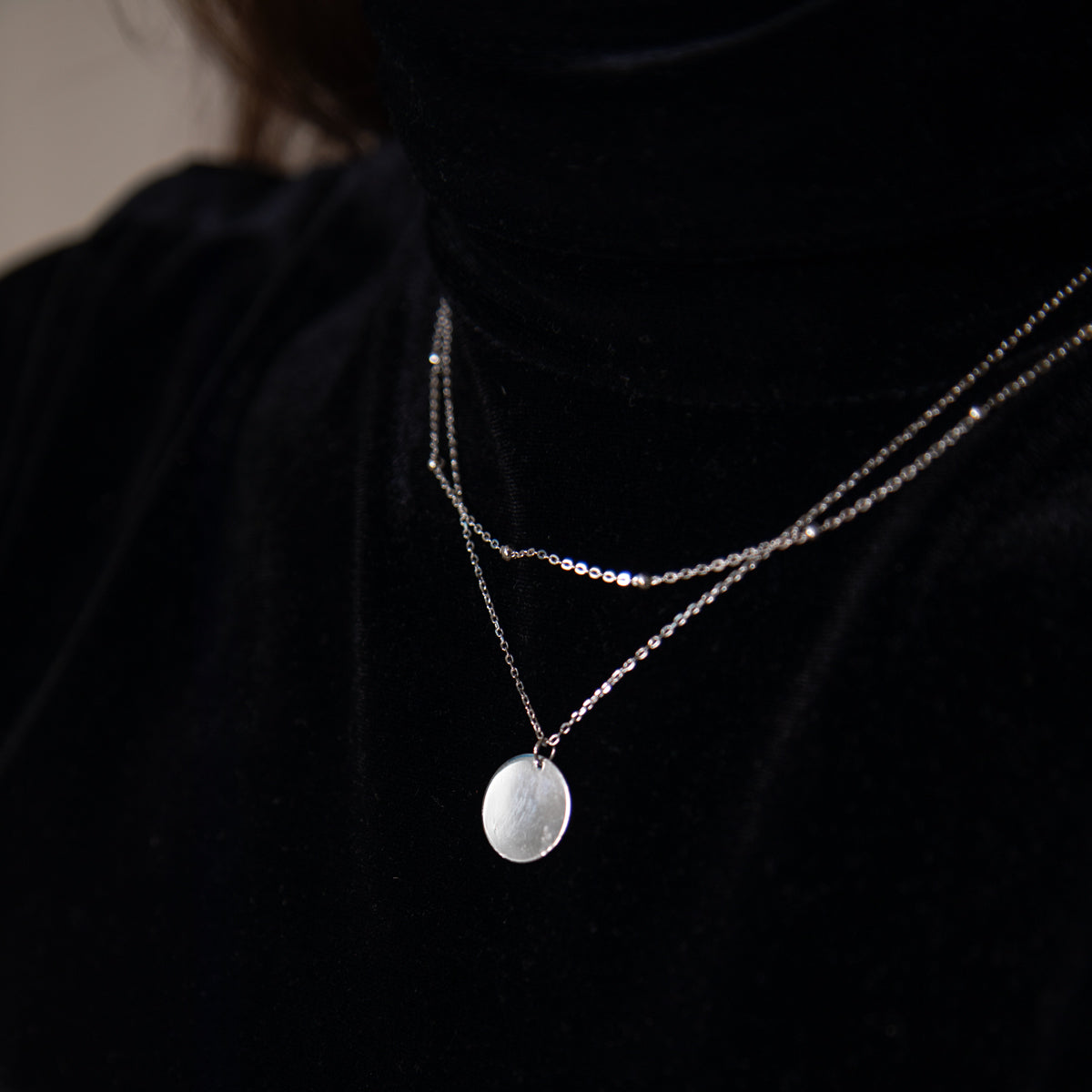 Multi Strand Silver Necklace