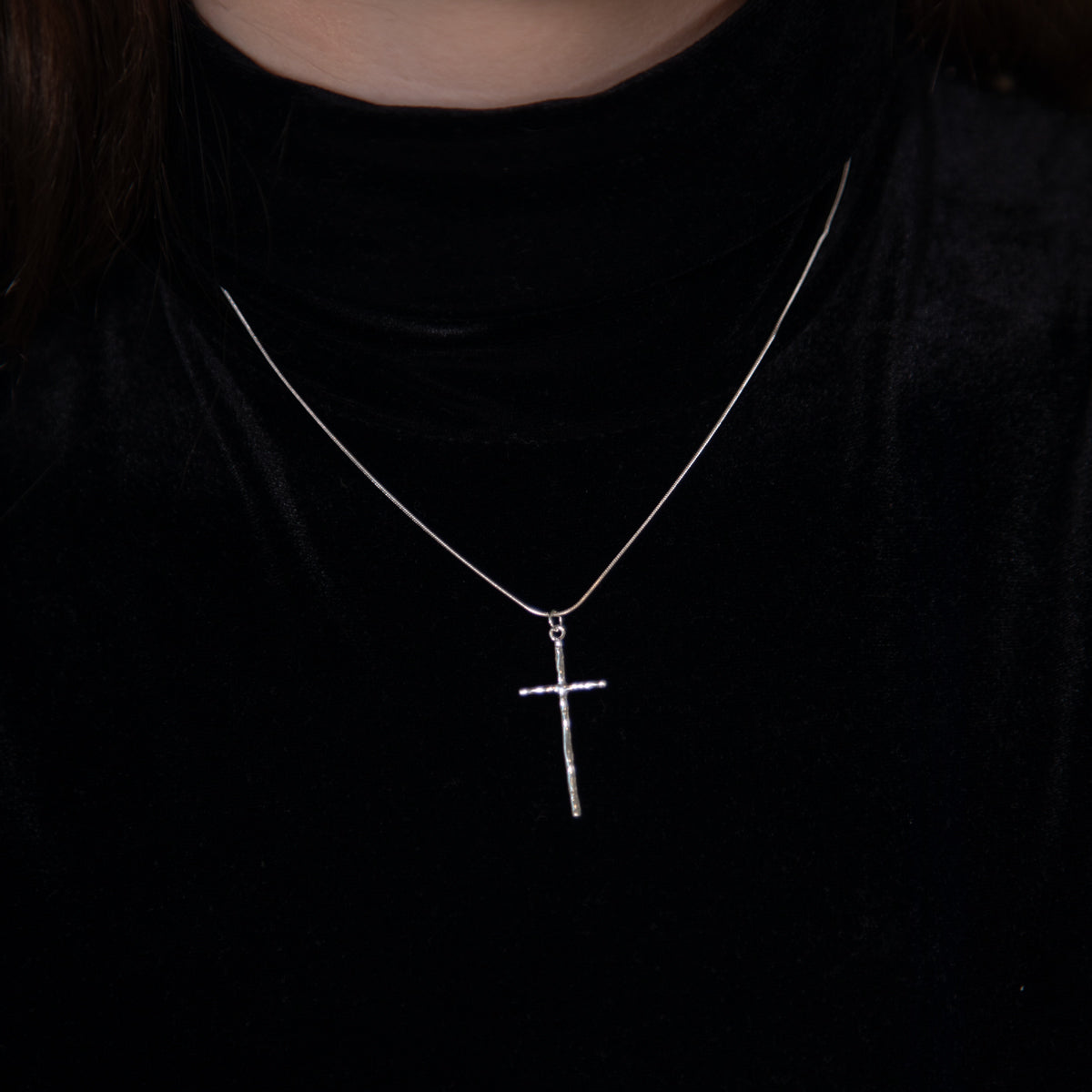 Cross Silver Minimalist Necklace