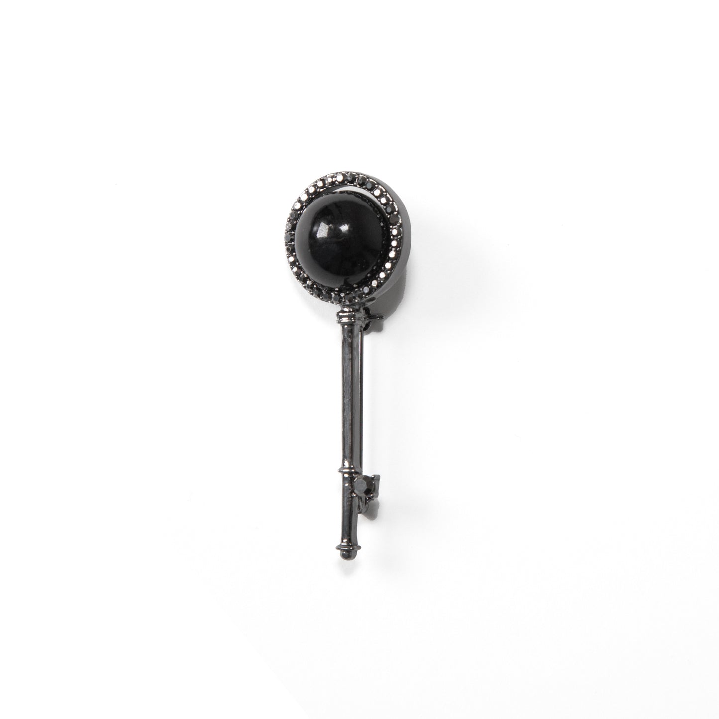 Black Key Brooch