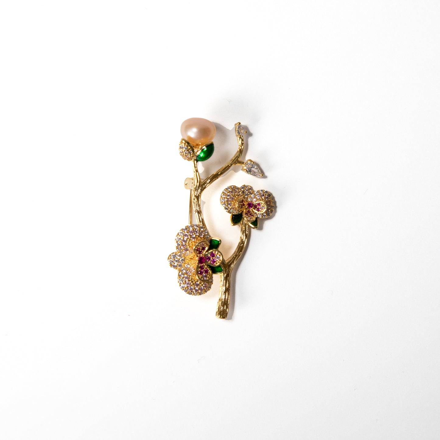 Plum Flower Branch Brooch