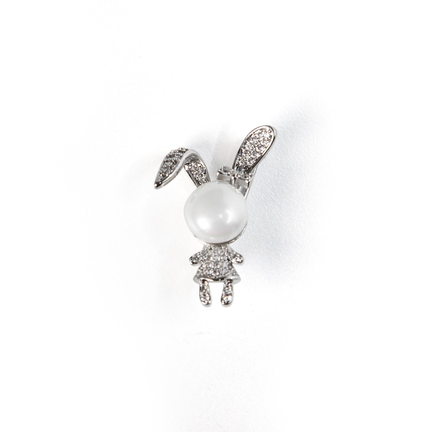 Rabbit Rabbit Pearl Brooch