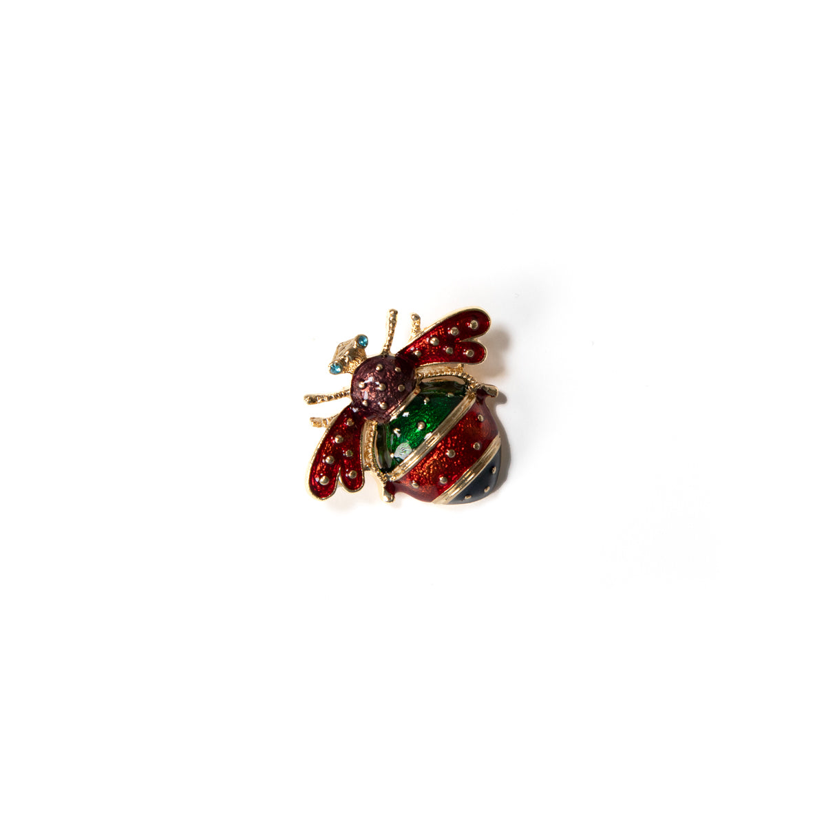 Red Bee Brooch