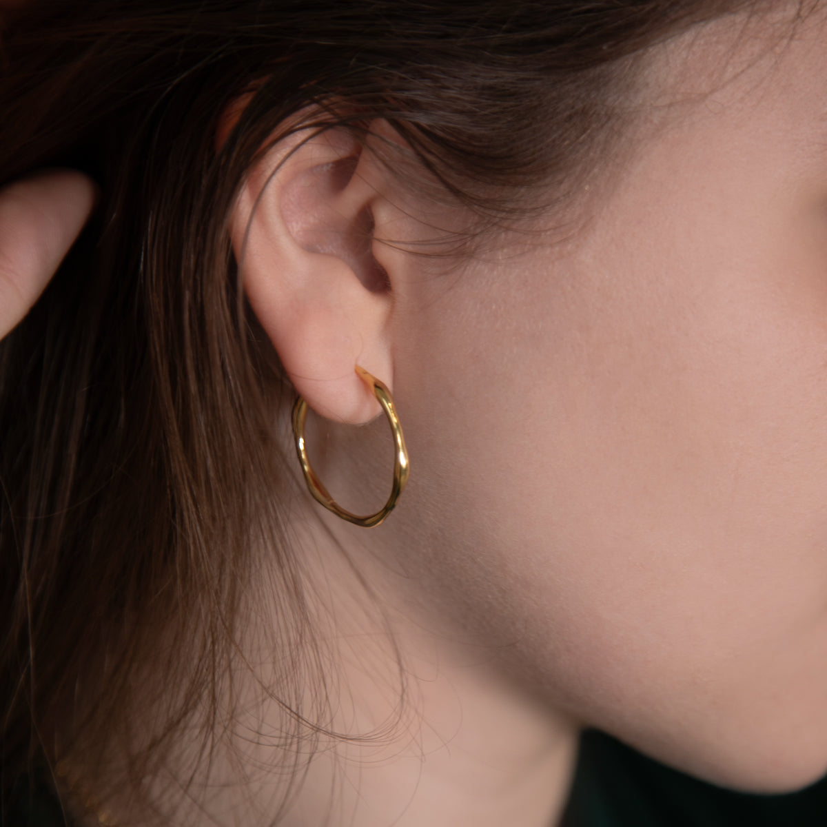 Irregular Stud Ring Earrings