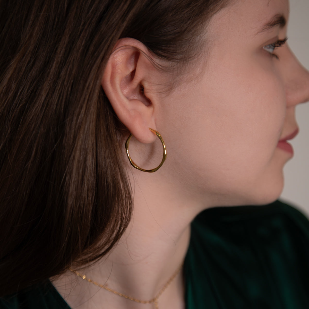 Irregular Stud Ring Earrings