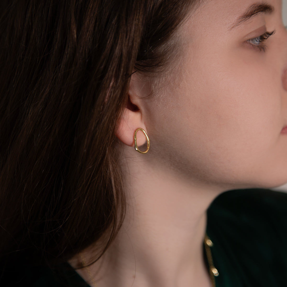 Simple Irregular Circle Earrings