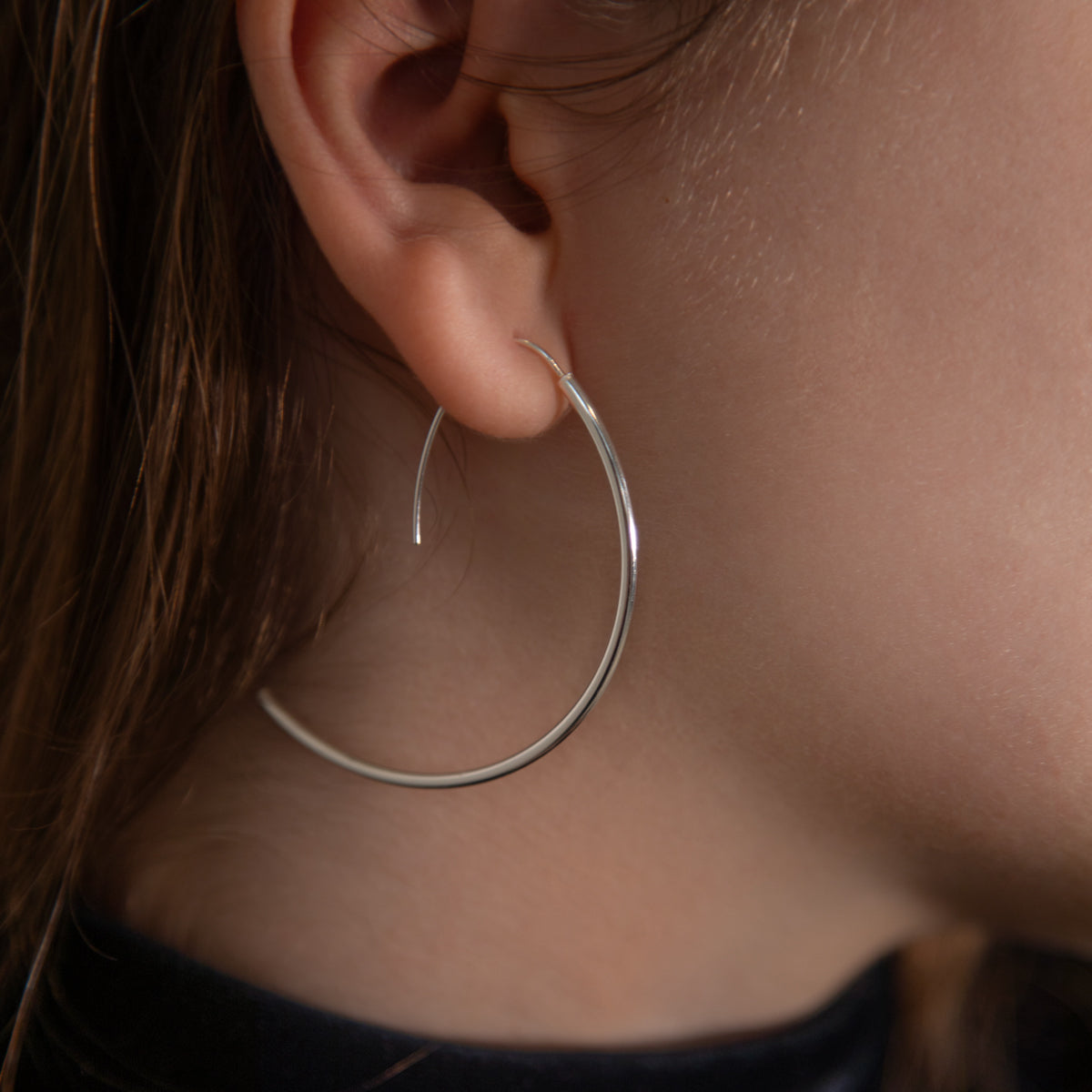 Modern Half Hoop Earrings