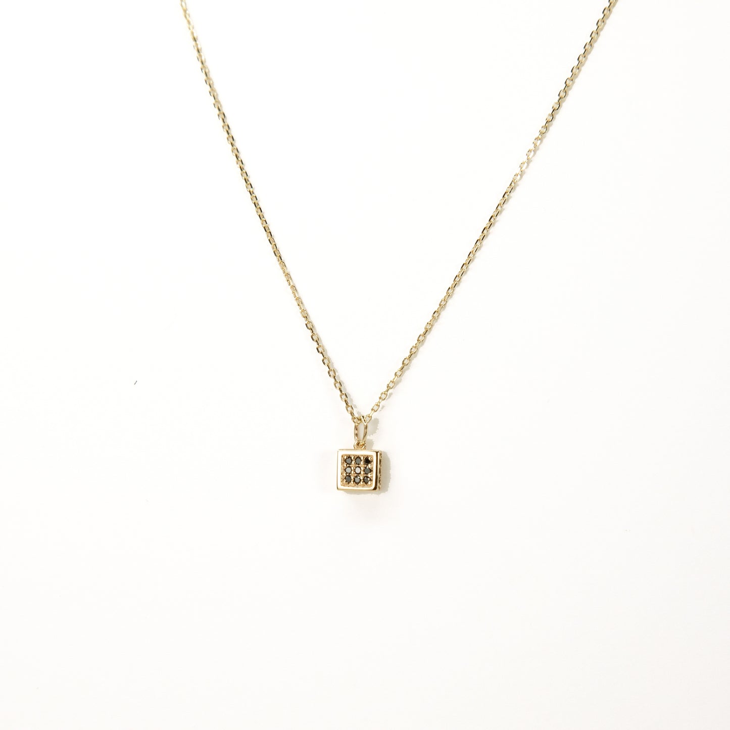 Diamond Box Necklace